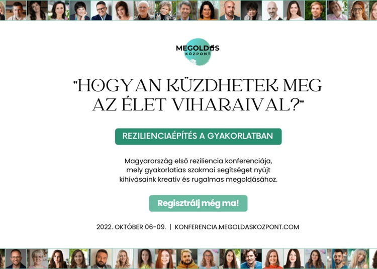 Reziliencia Konferencia - Jótékonysági, online program, 2022. október 6-9.