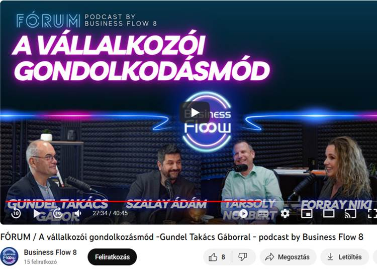 Új podcast műsorban debütál Gundel Takács Gábor